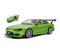 SOLIDO NISSAN SILVIA (S15) COUPE SPEC-R AERO 1999 MET.GREEN 1:18 - SL1812203