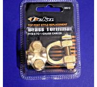 Solido Ottone Batteria Terminal Per Top Post Per 1GA - 6GA Filo Deka 00512