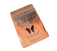 Solido Piano di pollice in mogano 17 Chiave, Piano di dito portatile Kalimba Strumento musicale Advanced Finger Thumb Key 17 Key for Kids Adults Beginners Music Attu Q