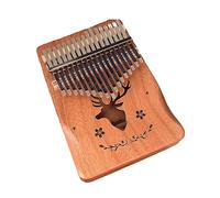 Solido Piano di pollice in mogano 17 Chiave, Piano di dito portatile Kalimba Strumento musicale Advanced Finger Thumb Key 17 Key for Kids Adults Beginners Music Attu W