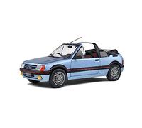 MODELLINO AUTO STATICO SOLIDO PEUGEOT 205 CTI 1989 BLU MODELLISMO SCALA 1:18
