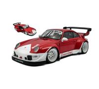 SOLIDO PORSCHE 911 993 RWB BODYKIT PORCO ROSSO COUPE 2020 WHITE/RED 1:18 - SL180