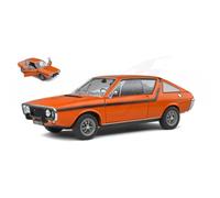 MODELLINO AUTO STATICO SOLIDO RENAULT 17 TS GORDINI 1973 ARANCIO SCALA 1:18