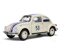 VW Maggiolino 1303 #53 Beige Herbie Simile Modellino Auto 1:18 Solido