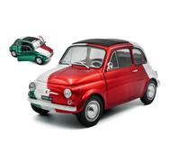 SOLIDO SL1801409 FIAT 500 TRIBUTE ITALIAN LIVERY 1965 RED/GREEN/WHITE 1:18 Model