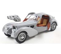 SOLIDO SL1802106 BUGATTI ATLANTIC TYPE 57 SC1937 MATT SILVER 1:18 Modellino
