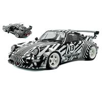 SOLIDO SL1807513 PORSCHE 911 964 RWB N.13 BODY KIT THE ZEBRA 1994 WHITE/BLACK 1: