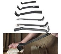 Solido solvente per unghie per uso con piede di porco, progettato con testa piegata e punta a leva piatta per supportare la rimozione delle unghie e lo smontaggio della struttura in legno (22,9 cm)