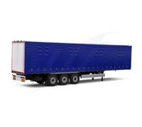 Solido TARPOLIN TRAILER FOR TRUCK RIMORCHIO BLUE/WHITE 1:24 - SL2400504