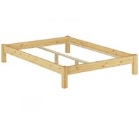 Solido telaio matrimoniale futon 140x200 senza doghe e materasso 60.35-14oR