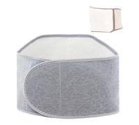 Solido Unisex Termico Vita Supporto Della Pancia Scaldamani Invernale Addensare Peluche Per Più Lunghi Seduti E L'Esercizio Fisico Cintura Del Corpo Elastico, Bianco mezzo velluto, L