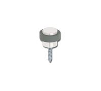 Solido v102 a245s524 del pavimento Fermaporta diametro 48 mm | Fermaporta | Alluminio argento | 1 pezzi