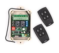 Solidremote 12 - 24 V wireless RF telecomando relè interruttore trasmettitore a canali con 2 ricevitore/scheda di 433 MHz Rolling code