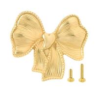Solids Brasses - Pomelli a forma di cuore per cassetti, armadi, colore | Mobili per camera da letto, cassettiere, comodino, maniglia unica per mobili, accessori decorativi, elegante maniglia per