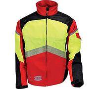 Solidur AUVERE - Giacca per motosega autentica classe 1, comfort e protezione, design e materiali di alta qualità, taglia M, colore: rosso