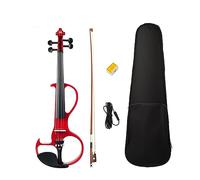 Solidwood - Set Di Violini Elettrici 4/4 In Ebano, Accessori Con Ponte Ad Arco, Custodia Rigida Per Violino, Cavo Audio (Color : 05)