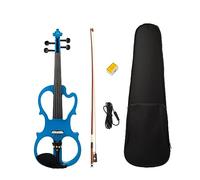 Solidwood - Set Di Violini Elettrici 4/4 In Ebano, Accessori Con Ponte Ad Arco, Custodia Rigida Per Violino, Cavo Audio (Color : 03)