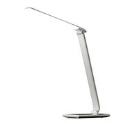 Solight Lampada da tavolo a LED, dimmerabile, 9 W, temperatura colore regolabile, USB, bianco lucido, 9 W