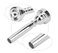 Solinder 7C Silver Tromba Bocchino per Produzione del Suono Efficace | Il metallo lavorato, compatibile con le trombe reali, migliora il flusso d\'aria, perfetto per i principianti
