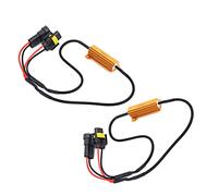 Solinder Adattatore di Resistenza di Carico 2 Pcs 50w 6Ω H11 880 881 Metal LED per Segnali di Direzione Resistori di Carico, Rimuovere gli Errori del Bus Can OBC, Risolvere Problemi di