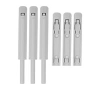 Solinder Chiusura a Spinta Resistente All'ossidazione, Lunga Durata, Serranda per Porta, Grigia, per Appartamento, Banca, 3 Pezzi