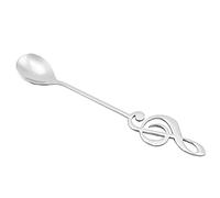 Solinder Cucchiai per Note Musicali in Acciaio Inossidabile 304 per caffè, tè, Dessert, Serviti Come Decorazioni la Tavola, 15,5 Cm, Oro Rosa (#1)