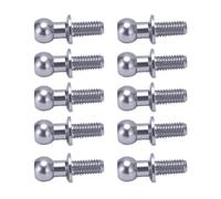 Solinder estremità Dell'ammortizzatore con Asta di Collegamento a Vite con Testa a Sfera in Metallo per Parti di Aggiornamento per Auto RC TT01 TT02 (Colore Ti)