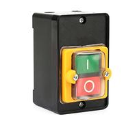 Solinder Interruttore a Pulsante Impermeabile AC220V/380V per Apparecchiature Meccaniche, Controllo ON/OFF 10A, di Cablaggio Semplice con Funzione Autobloccante