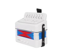 Solinder Mini fisarmonica a 7 pulsanti e 2 bassi, materiale ABS, strumento musicale per principianti, di Natale, fisarmonica a bottoni, coordinazione occhio-mano, spettacolo palcoscenico