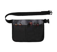 Solinder per Attrezzi da Giardino, Cintura per Attrezzi da Giardinaggio Resistente All'usura con Design Regolabile e 7 Tasche Riporlo Facilmente, Dimensioni 34x23 Cm (Nera)
