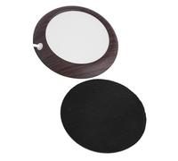 Solinder Scaldatazze USB Effetto Legno, Tappetino Riscaldante per Bevande, tè e caffè da Ufficio, Realizzato in Legno di Noce e Metallo di Alta qualità, Mantiene la Bevanda (venature del