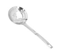 Solinder Schiumarola, Cucchiaio a Maglia Fine in Acciaio Inossidabile 304 | Design con manico lungo, materiale atossico, efficace rimozione del grasso, strumento essenziale per la