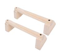 Solinder Set di Barre per Push Up in Legno con Cuscinetti Antiscivolo per la Pratica Stabile delle Verticali e dei Dip - Perfette il Fitness a Casa, Legno di Gomma, 2 unità (30 cm)
