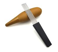 Solinder Strumento guiro con 1 raschietto, strumento a percussione latinoamericano portatile a forma di pesce, interessante strumento di allenamento musicale, guiros professionali per bandb