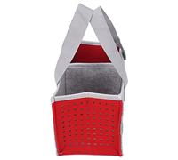 Solinder Toniebox Starter Set Custodia da Trasporto Borsa Portatile in Feltro con 6 Cinghie per Lettori Musicali e Cuffie, Organizer Durevole per Bambini, 10,2 X 5,4 X 5,7 Pollici (Rosso)