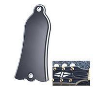 Solinder Truss Rod Cover a 2 fori in PVC per Gibson LP SG Flying V ES chitarra nera a forma di bell
