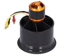 Solinder Ventola Intubata RC 50mm Ventola Intubata a 12 Pale con Motore Brushless, Equilibrio Perfetto, Adatta per Aerei RC, QF2611 50mm (4600kv in senso orario)