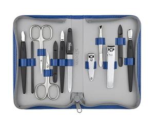 Solingen Kit Manicure Professionale - Set da 12 Pezzi per Uomo e Donna - Ideale per uso personale o professionale. Design compatto, perfetto per ogni esigenza