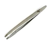 Solingen, pinzette per sopracciglia professionali, in acciaio inox, punta di precisione, antiscivolo, 9,5 cm