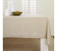 Solino Home Tovaglia in lino naturale, 152 x 274 cm, 100% puro lino, lavabile in lavatrice, per l'estate, motivo festivo