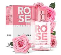 Solinotes Rose Profumo da donna, 50 ml, profumo delicato floreale e lenitivo con ingredienti di alta qualità, profumo pulito, cruelty free, vegano, prodotto in Francia
