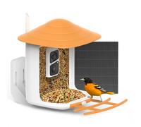 SOLIOM BF09 Mangiatoia per uccelli con telecamera wireless per esterni, telecamera intelligente per uccelli con intelligenza artificiale che identifica le specie, regalo di osservazione degli uccelli