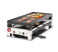 Solis 5 in 1 Table Grill Bistecchiera Elettrica - Grill Elettrico - Raclette, Griglia da tavolo, Mini Wok, Mini Pizza e Frittelle - Fino a 8 Persone - 1400W