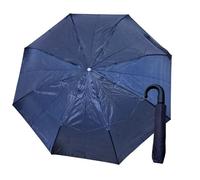 Solis Accessories Ombrello automatico con manico curvo - Ombrello compatto pieghevole da 33 cm con apertura one-touch, manico ergonomico con gancio - Ombrello da viaggio leggero per donne e uomini