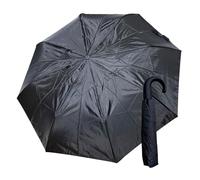 Solis Accessories Ombrello automatico con manico curvo - Ombrello compatto pieghevole da 33 cm con apertura one-touch, manico ergonomico con gancio - Ombrello da viaggio leggero per donne e uomini