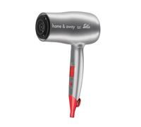Solis Home & Away 3791 - Asciugacapelli da viaggio - Tecnologia ionica - Include ugello per Ondulazione - 1800 W - antracite/rosso