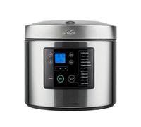 Solis Rice & Potato Cooker, 5 litri, fornello per riso digitale e vapore, con timer e sistema di riscaldamento 3D, multicooker per riso, patate, verdure e pesce, con cucchiaio, misurino e inserto a