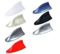 Solita antenna per tettuccio auto a pinna di squalo, antenna radio FM AM, in ABS, design aerodinamico, facile da installare, 7 colori di ricambio (rosso)
