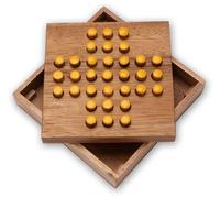 Solitario, taglia L, gioco di logica in legno, spina gialla