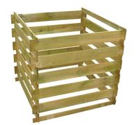 Solivagant Bidone per Compost a Doghe 0,54 m3 in Legno Quadrato,Marrone,17.1kg